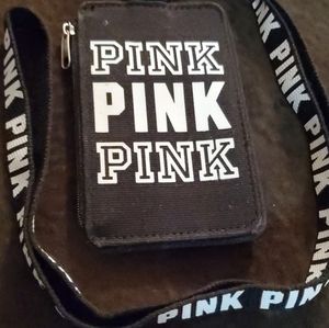 NWOT PINK Victoria's Secret Logo ID Case Holder